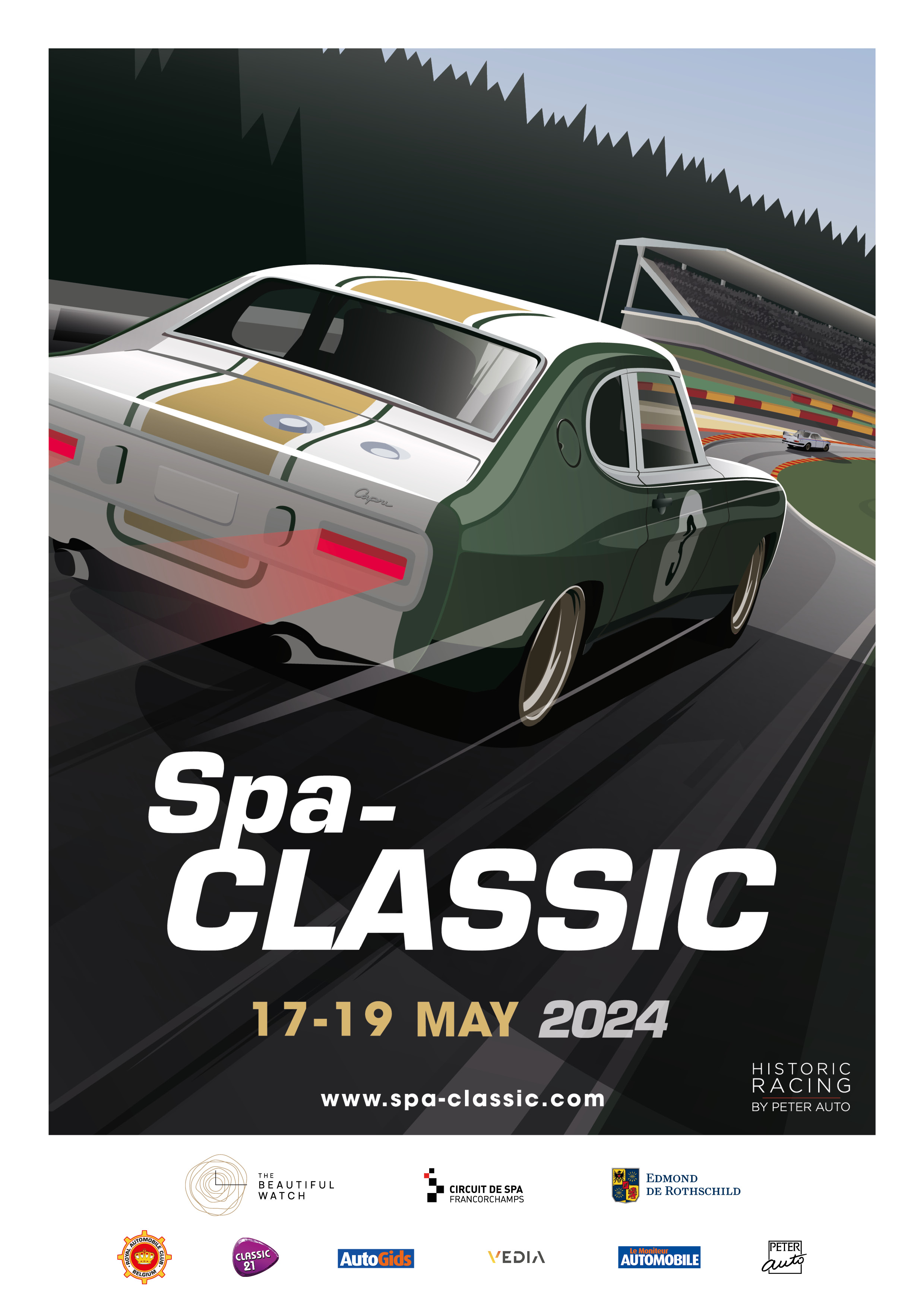 Spa-Classic returns to one of the most beautiful circuits in the world on 17, 18 and 19 May 2024