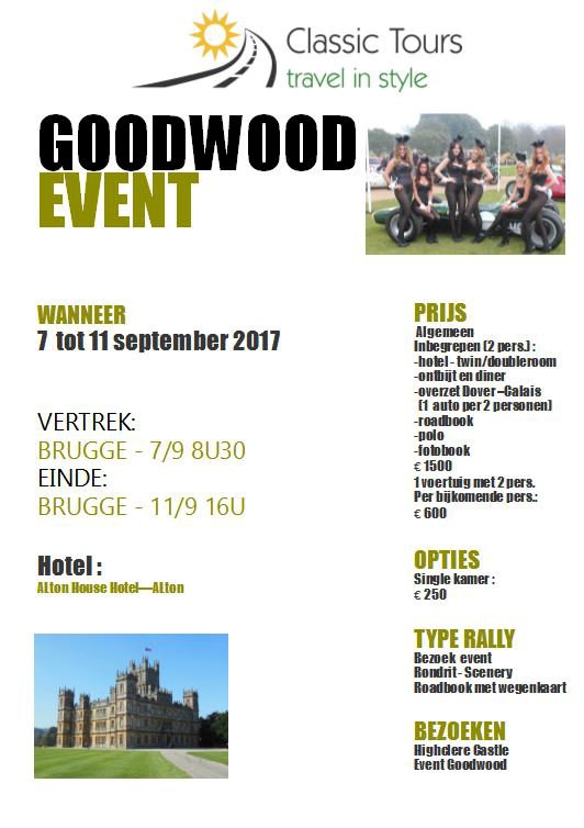 Drive to Goodwood Event (Bruges)