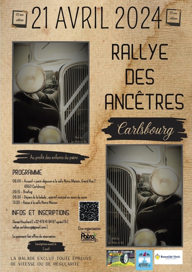 13ieme Rallye de la Semois avec voitures ancêtres - Carlsbourg - dimanche 21 avril 2024