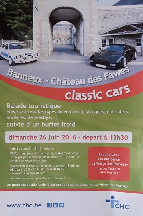 Classic car Banneux Château des Fawes