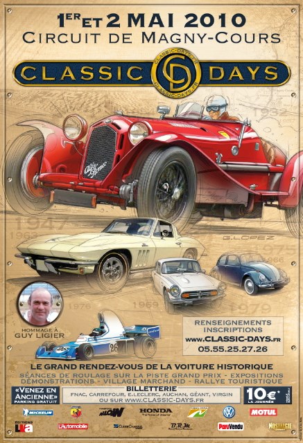 FRANCE - Classic Days - Le grand rendez-vous de la voiture historique sur le prestigieux circuit de Magny Cours