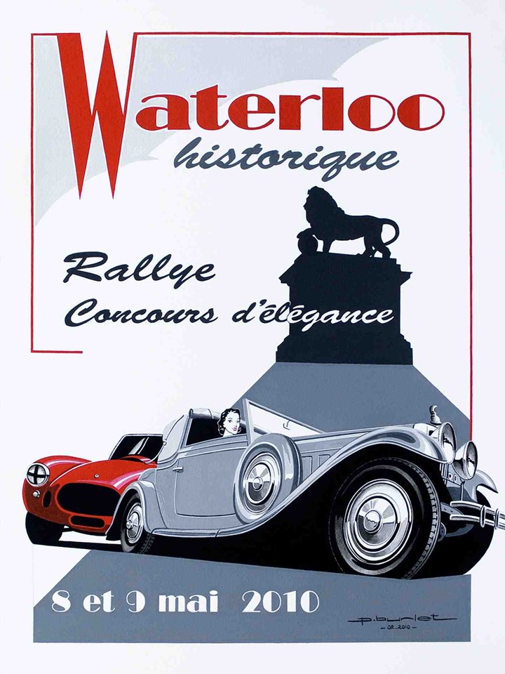 Concours d’Elégance automobile à la Butte du Lion de Waterloo 