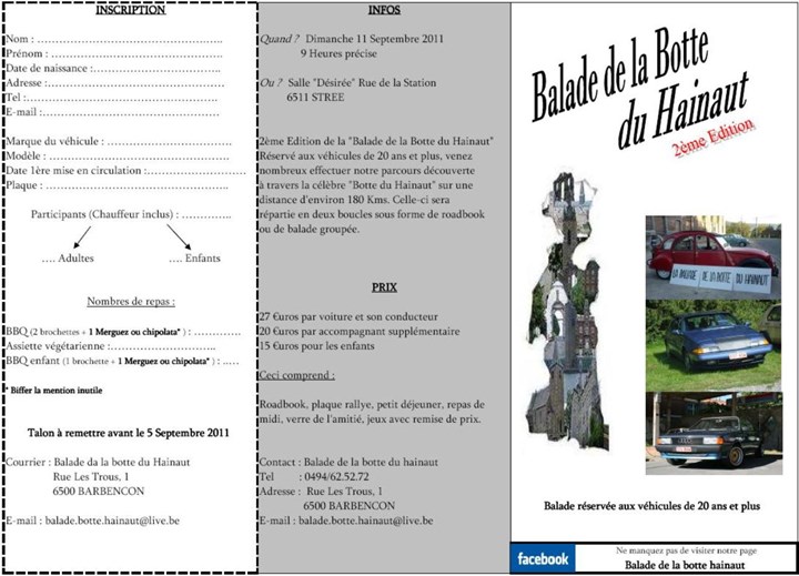 2eme Edition de "La Balade de la botte du Hainaut"