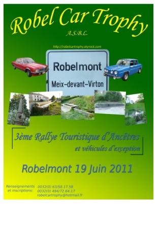 3eme Rallye Touristique pour véhicules ancêtres et d'exeptions du  Robel Car Trophy Team