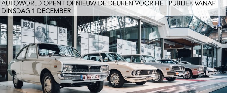 Autoworld opent opnieuw de deuren voor het publiek op 1 december