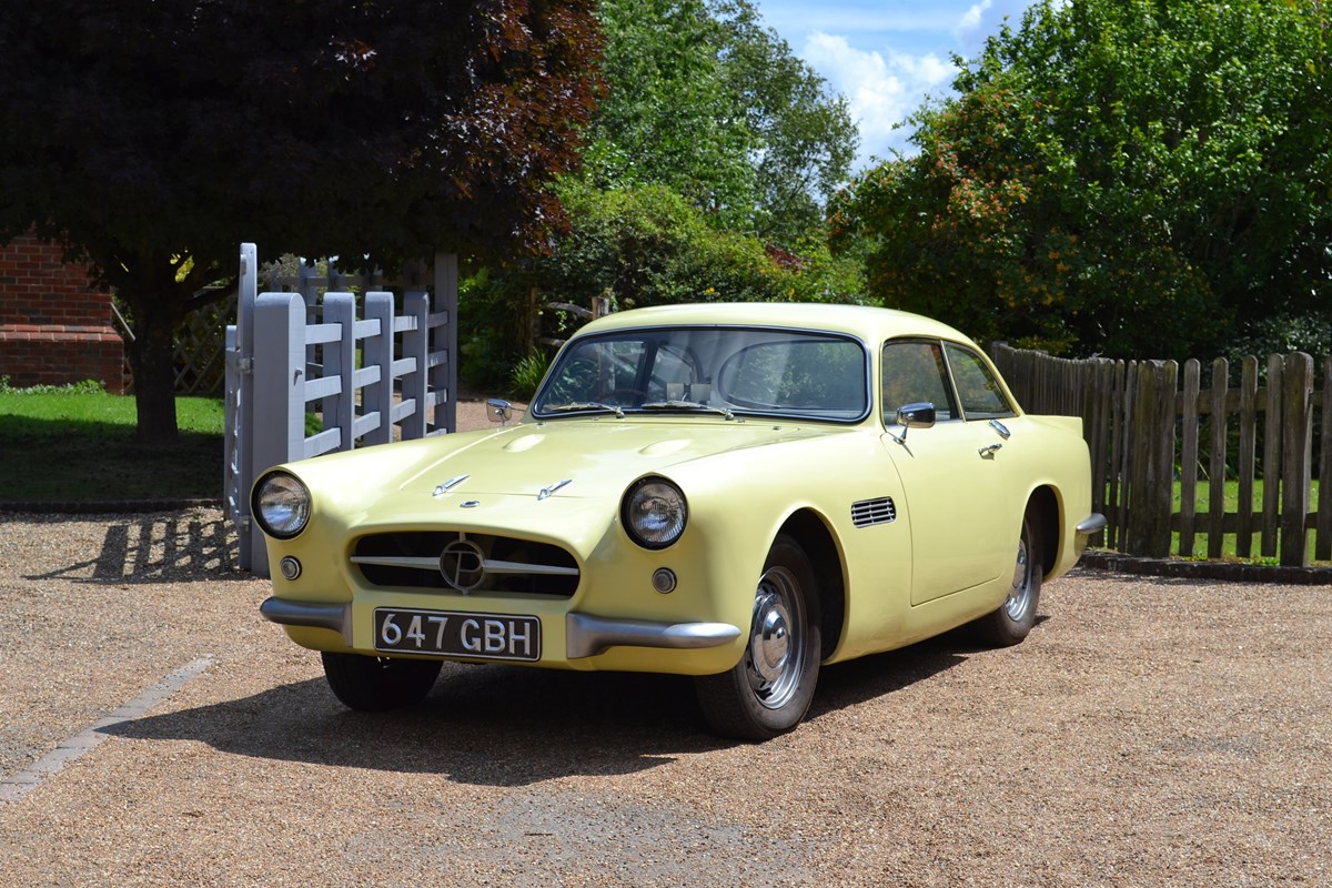 1958 Peerless GT Coupe rouge 1/43 résine tout monté-EMEU43007C