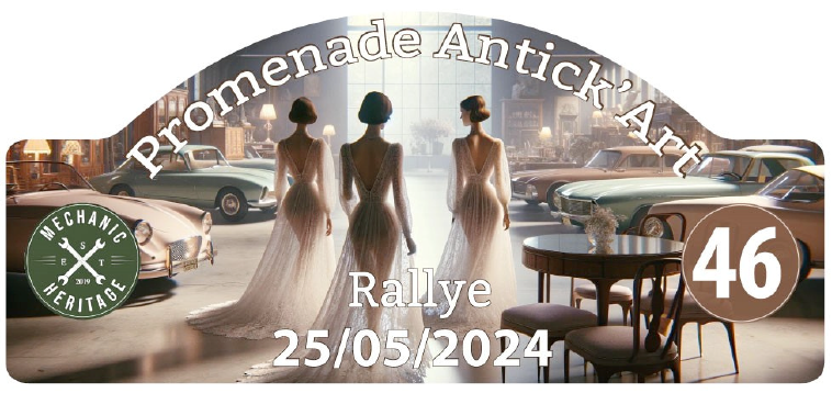 Le Rallye Promenade Antick'Art 2024, le 25 mai 2024