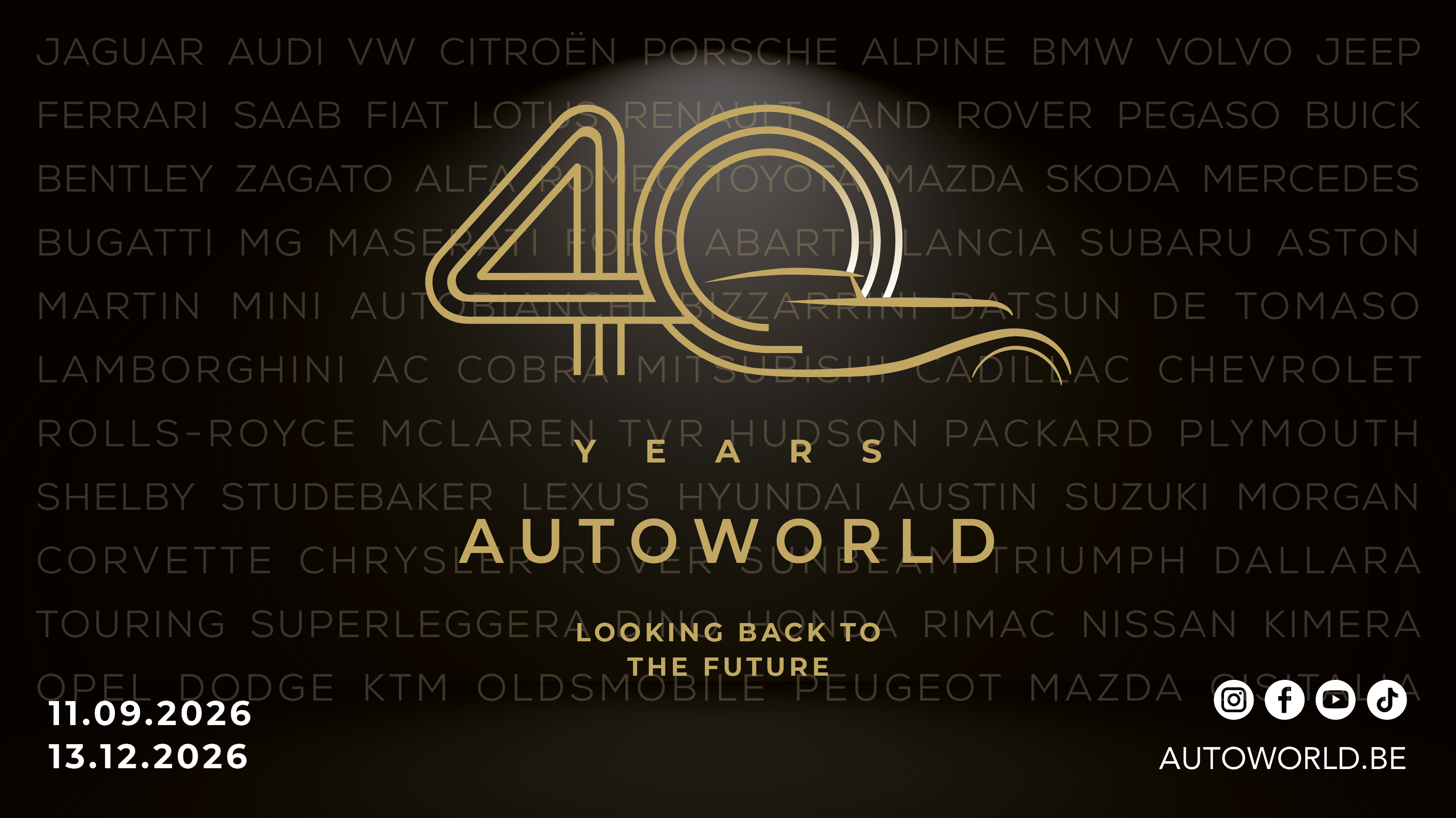 Autoworld viert zijn 40ste verjaardag met een uitgebreid najaarsprogramma