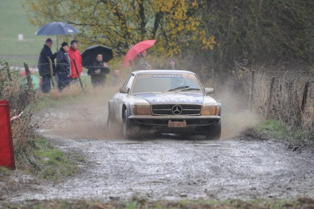 Mercedes 500 SLC Vanhaverbeke rallye du Condroz