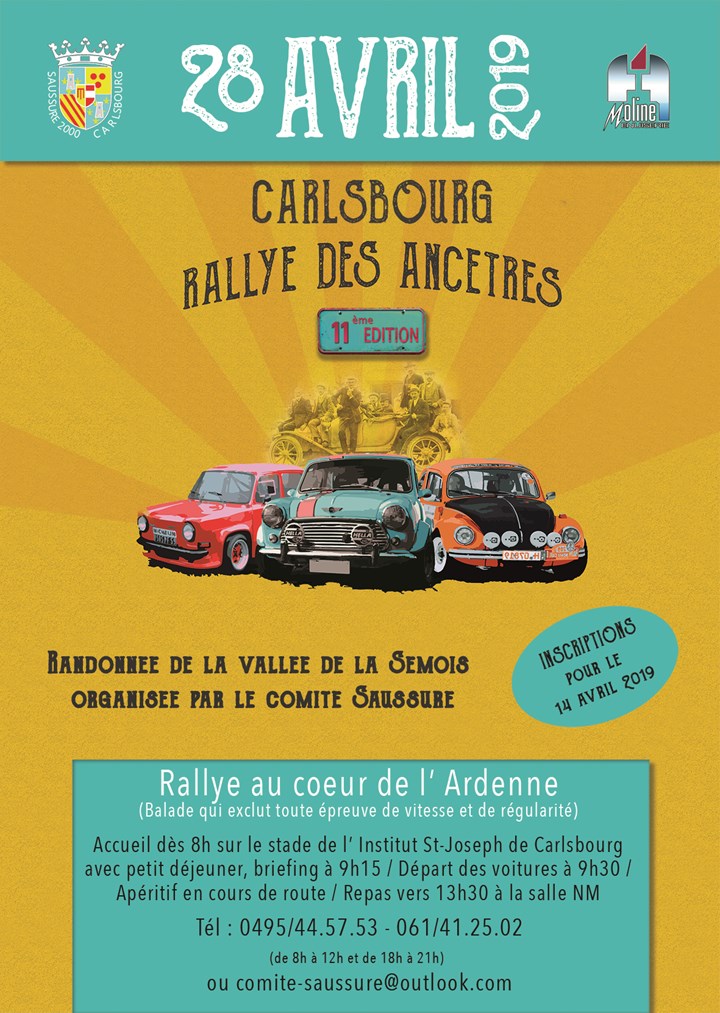 11ième  Rallye de la Semois avec voitures ancêtres - Carlsbourg -