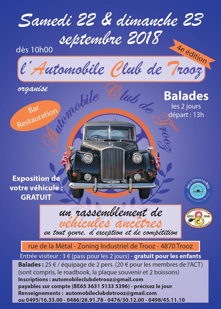 Grand rassemblement de véhicules ancêtres à Trooz