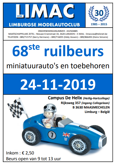 68ste Ruilbeurs voor miniatuurauto's en toebehoren