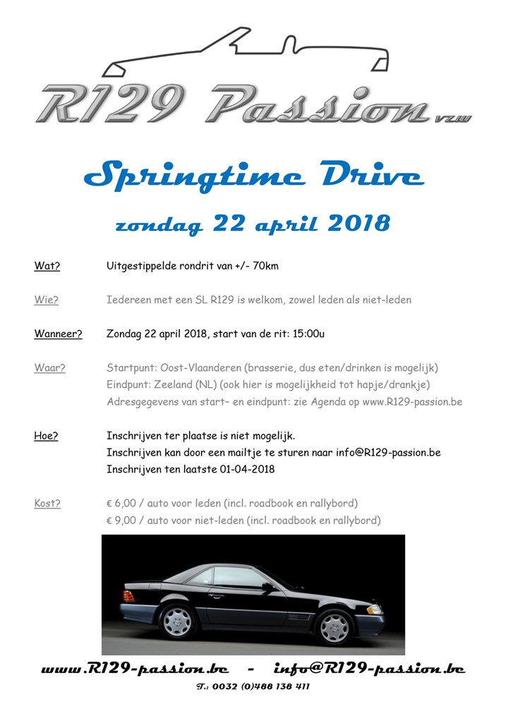 R129 Passion - Springtime Drive (Berlare)