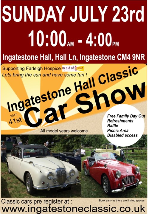 The 41st Ingatestone Hall Classic Car show