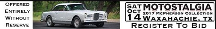 Motostalgia Auctions, The McPherson No Reserve Collection