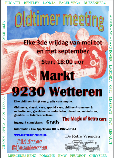 Oldtimer Meeting De Retro Vrienden Wetteren