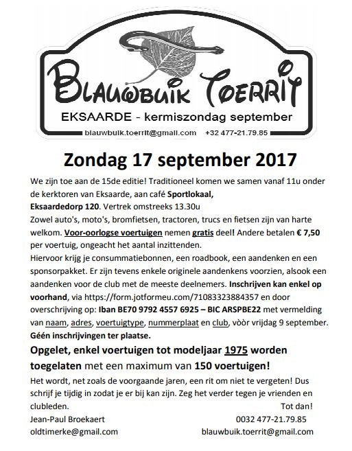 15th Blauwbuik Tourrit (Exaarde)