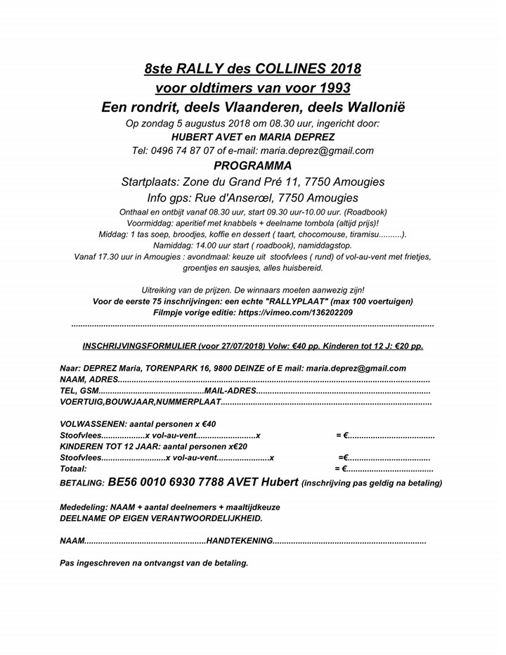 Rally des Collines