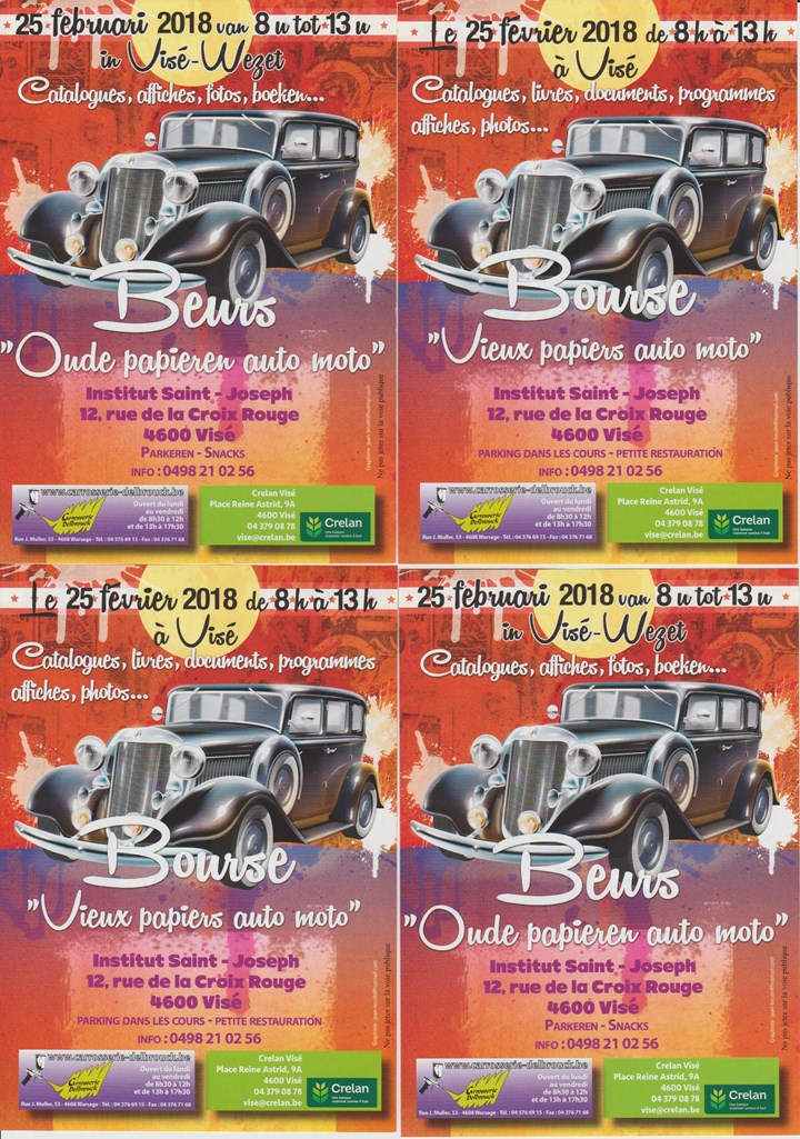 Oldtimer Documentation Fair - Bourse "vieux papiers auto moto" (Visé)