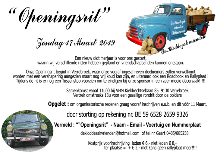 De Kloddezakvrienden "Openingsrit"