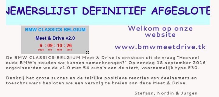 BMW Classics Belgium Meet & Drive v2.0 (Lichtervelde)