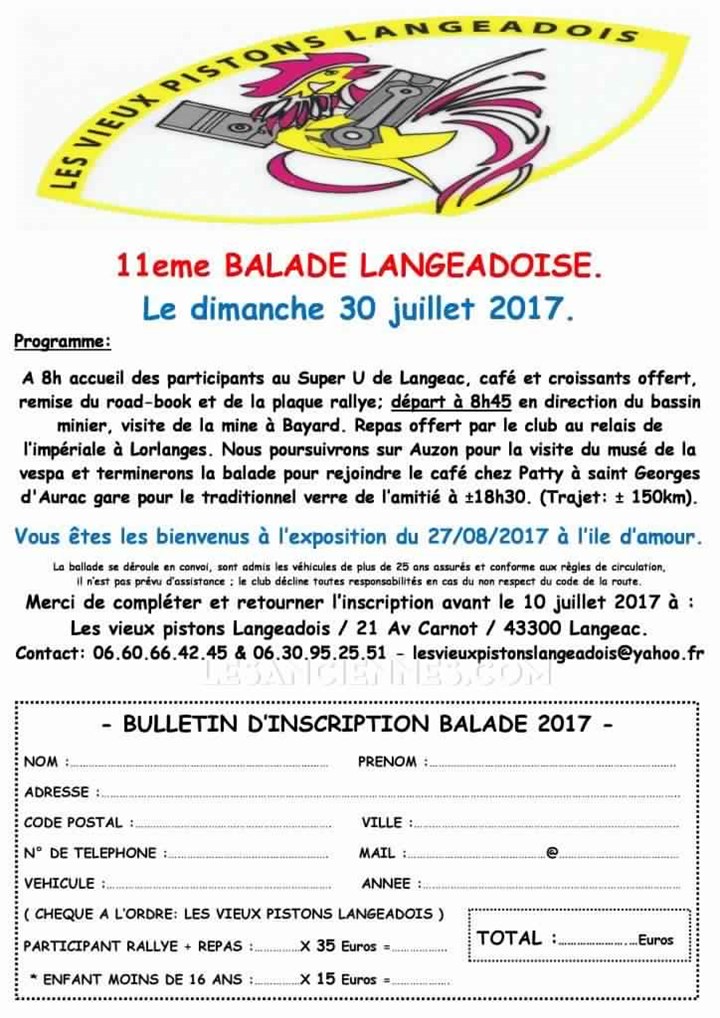 11e balade des vieux pistons