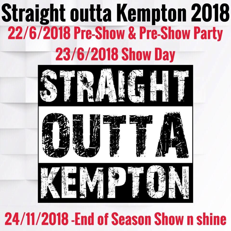Straight outta Kempton 2018 Official (preshow & show) Classic Car