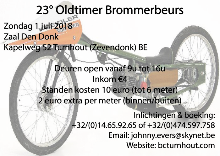 23° Oldtimer brommerbeurs T.O.B.C (Turnhout)