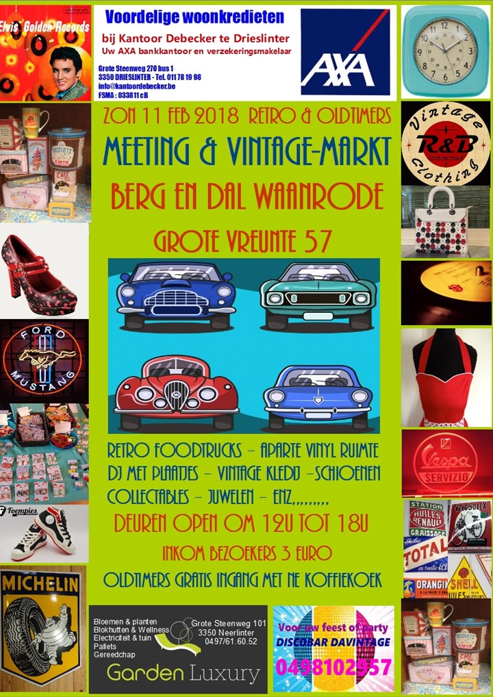 Retro & Oldtimers - Winter edition - Meeting and retromarket (Waanrode)