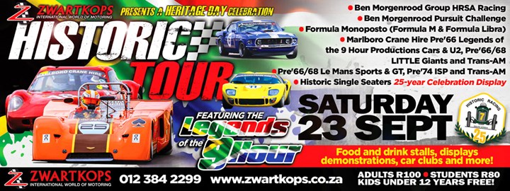 Historic Tour, Zwartkops Raceway