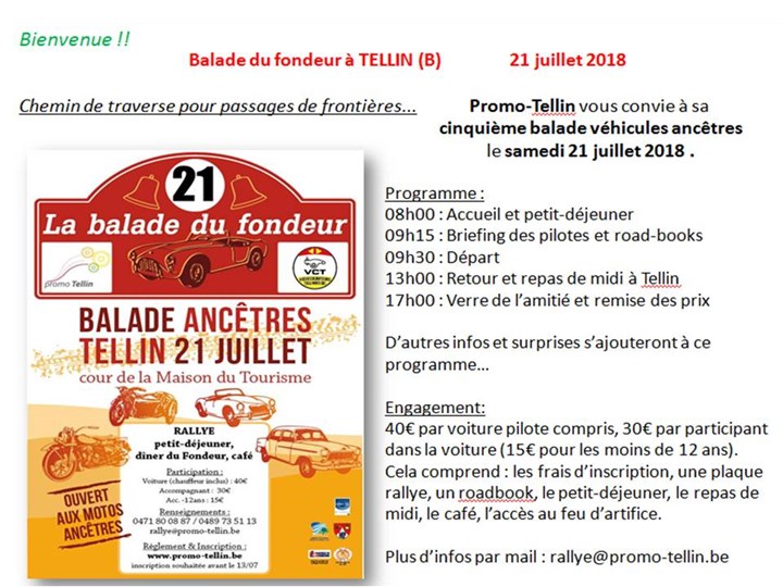TELLIN (Bel) 21 juillet 2018 BALADE du FONDEUR