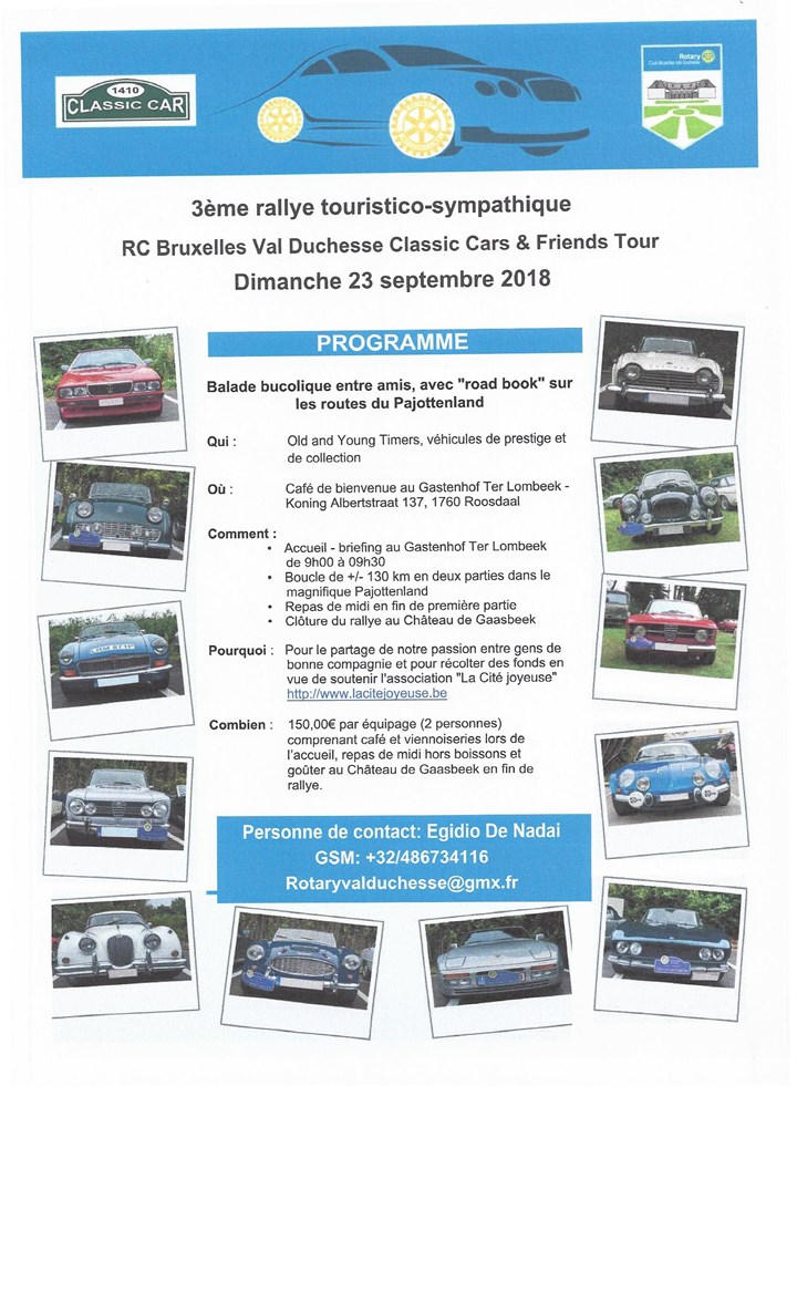 3ème rallye touristico-sympathique RC Bruxelles Val Duchesse