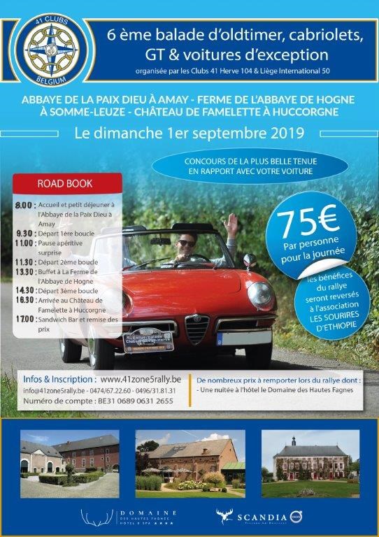 6 ème Rallye des clubs 41 de Liège et Herve