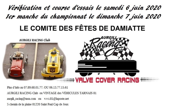 Championnat Rocker Cover Racing Pour la fête de Damiatte