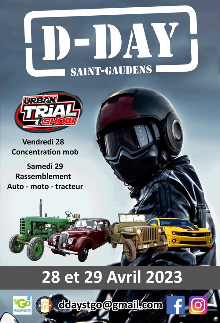 D-DAY ST Gaudens Rassemblement AUTO MOTO TRACTEUR