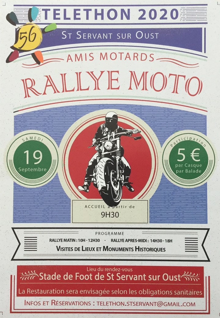 Rallye touristique auto-moto pour le Téléthon