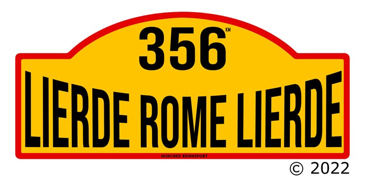 LIERDE-ROME-LIERDE 356 km
