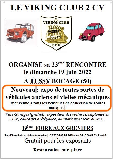 Concentration 2 cv et véhicules anciens