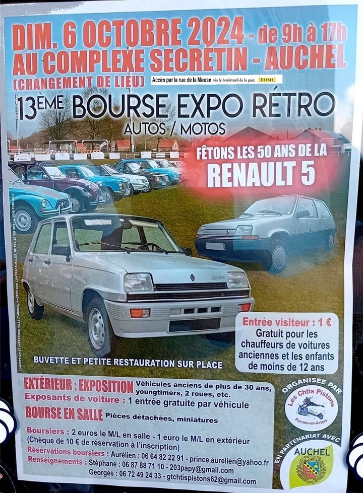 Bourse d’échanges Auto-Rétro Auchel 2024