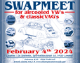 International indoor swapmeet for aircooled VW's & classic VAG's