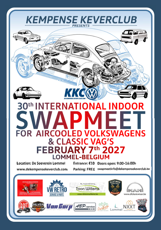 30th Int'l Indoor Swapmeet for aircooled VW's and classic VAG's