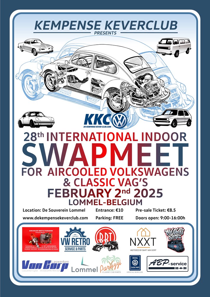 28th International Indoor Swapmeet for Aircooled VW's & Classic VAG's