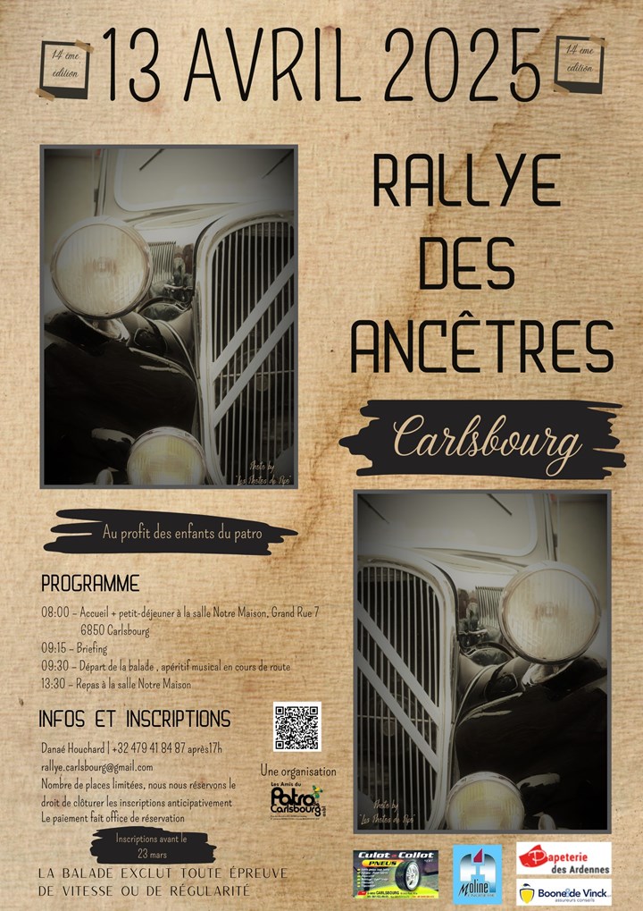 14ième Rallye avec des voitures ancêtres - Carlsbourg