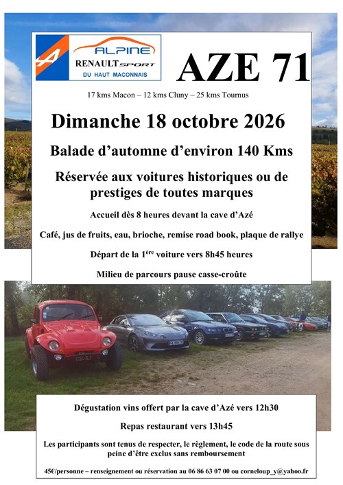 Balade historique touristique d'automne
