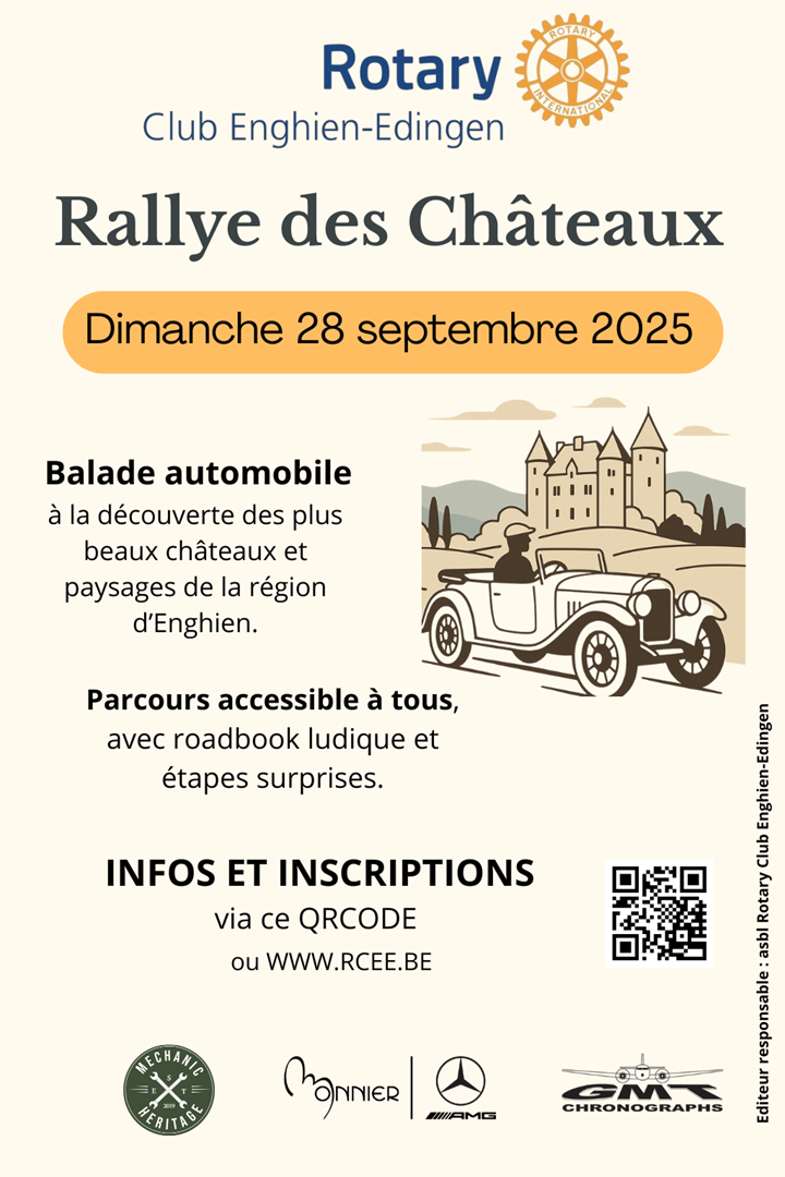 Rallye des Chateaux - 17e édition - Rotary Club Enghien Edingen