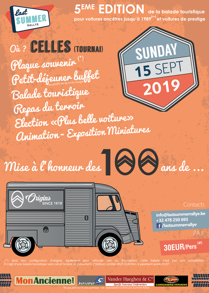 Last Summer Rallye - 5e Edition - Dimanche 15 septembre 2019