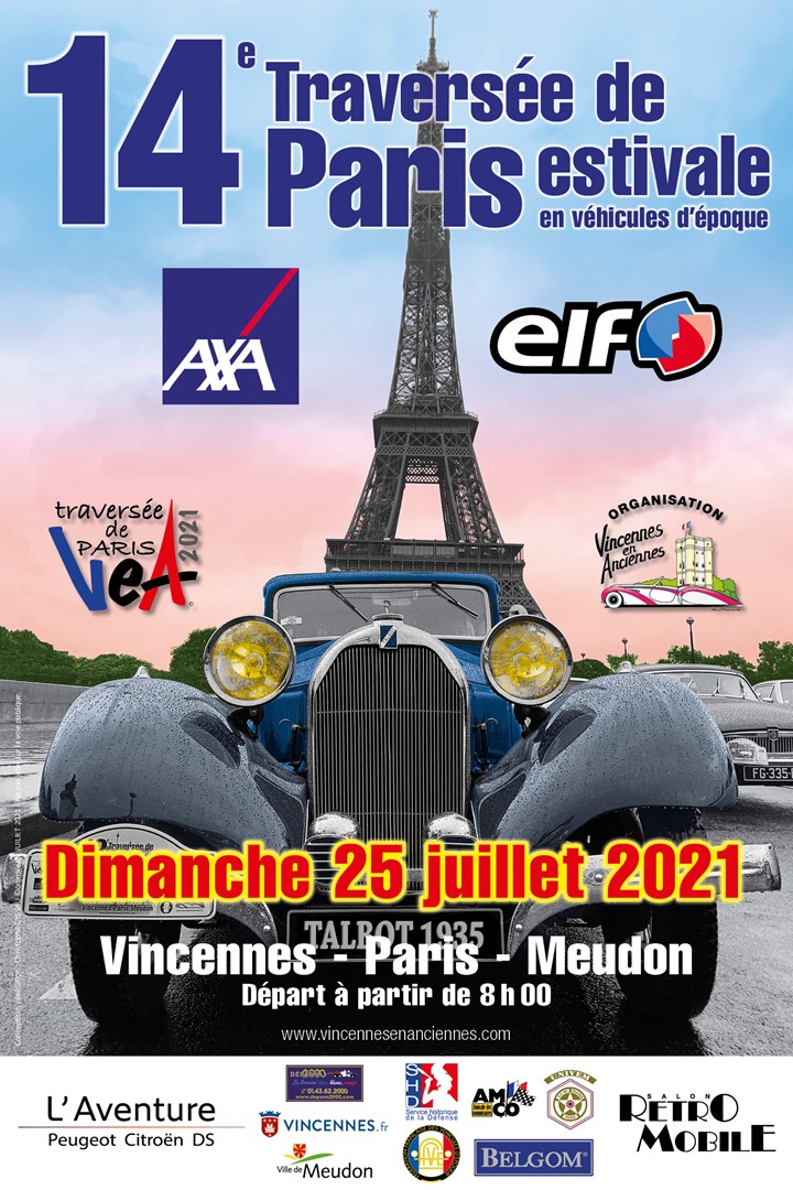 14e Traversée de Paris estivale en véhicules d'époque