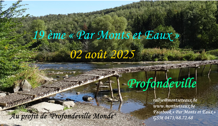 Rallye balade : 19ème "Par Monts et Eaux" , mémorial Alain Beaufays