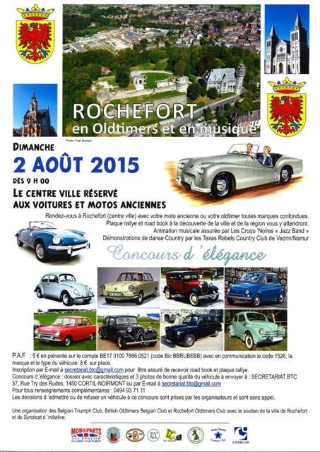 Rochefort en Oldtimer et en Musique