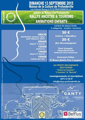 Rallye Ancêtre & Tourisme du Rotary Club de Profondeville (1)